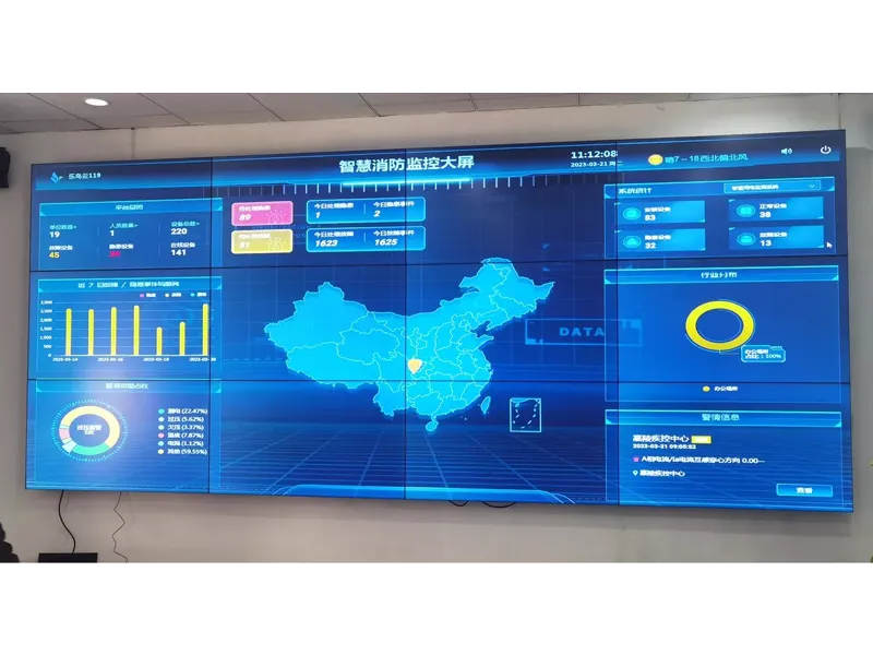 某智慧消防中心拼接屏